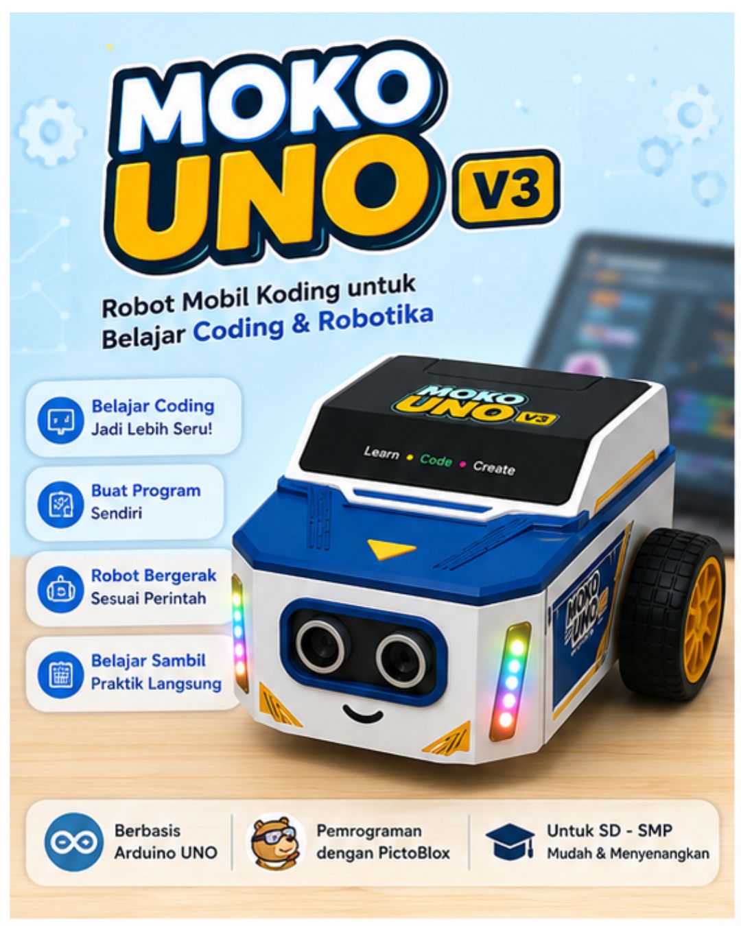Robot Mobil Koding - MOKO UNO