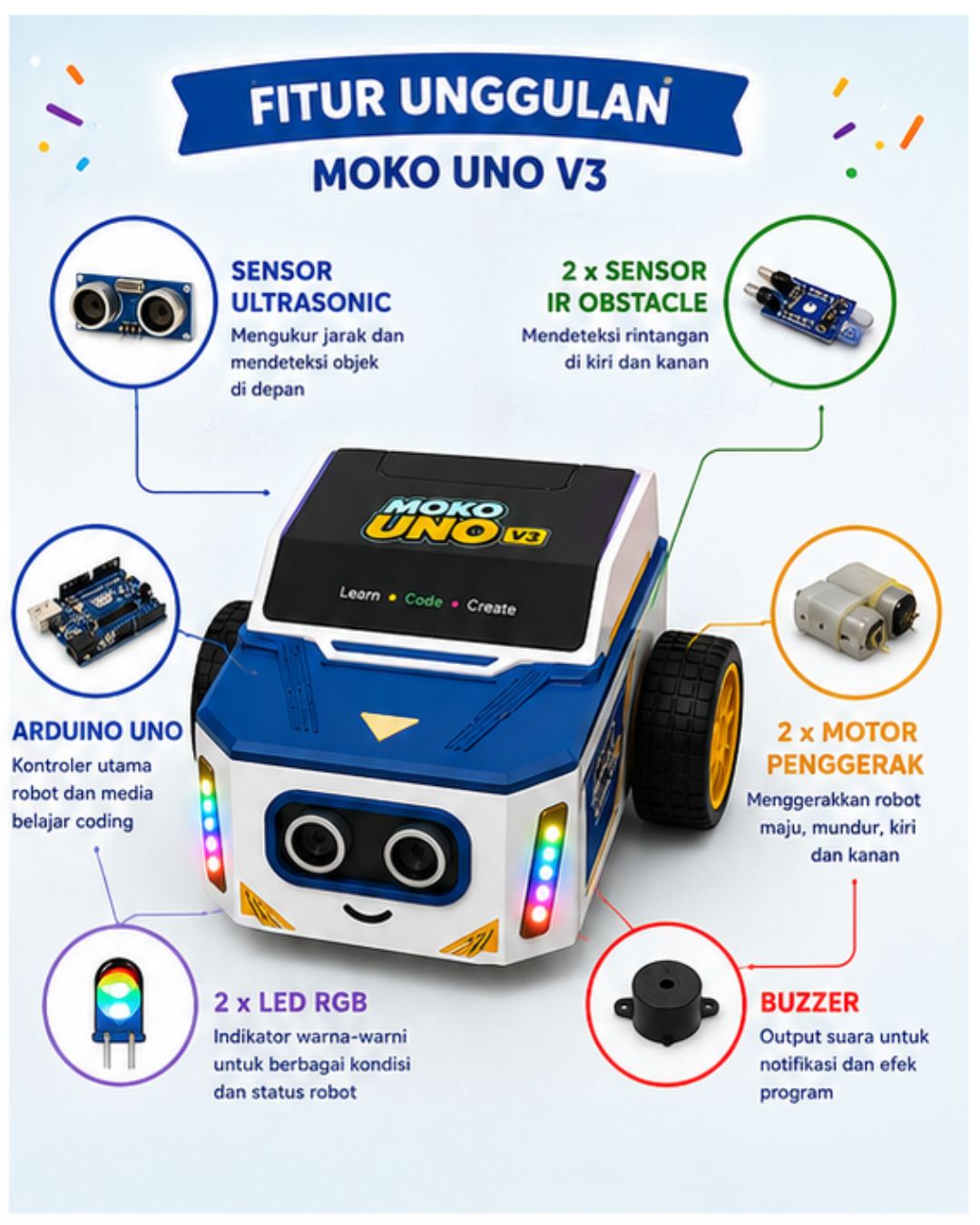 Robot Mobil Koding - MOKO UNO - Image 2