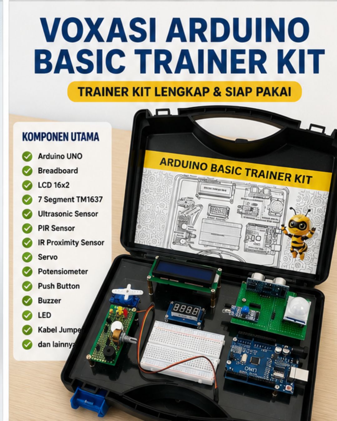 Arduino Basic Trainer Kit – Belajar Arduino dengan 55 Project PictoBlox - Image 2